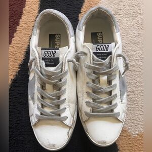 GGDB White and Silver Sneakers